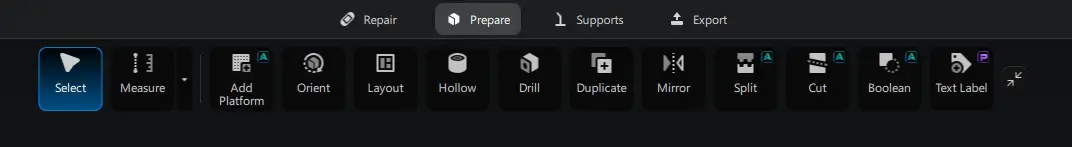 Chitubox top panel